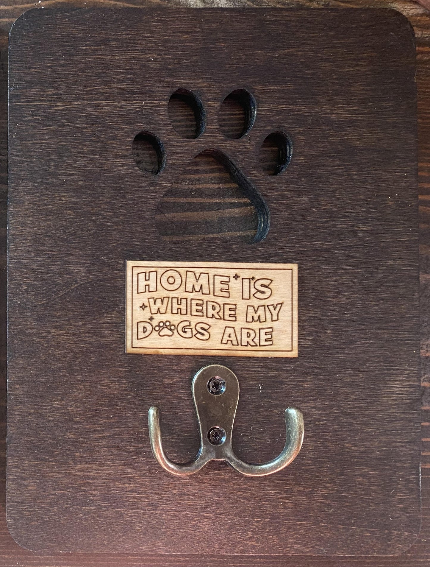 Dog Leash Holder for Wall - Dog Leash Hanger - Pet Leash Holder - 8"x6"