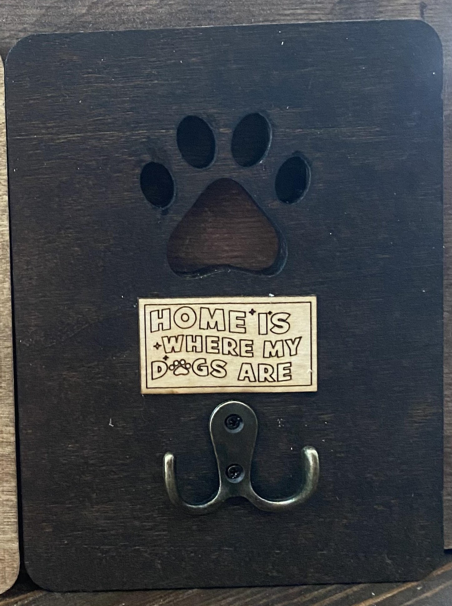 Dog Leash Holder for Wall - Dog Leash Hanger - Pet Leash Holder - 8"x6"