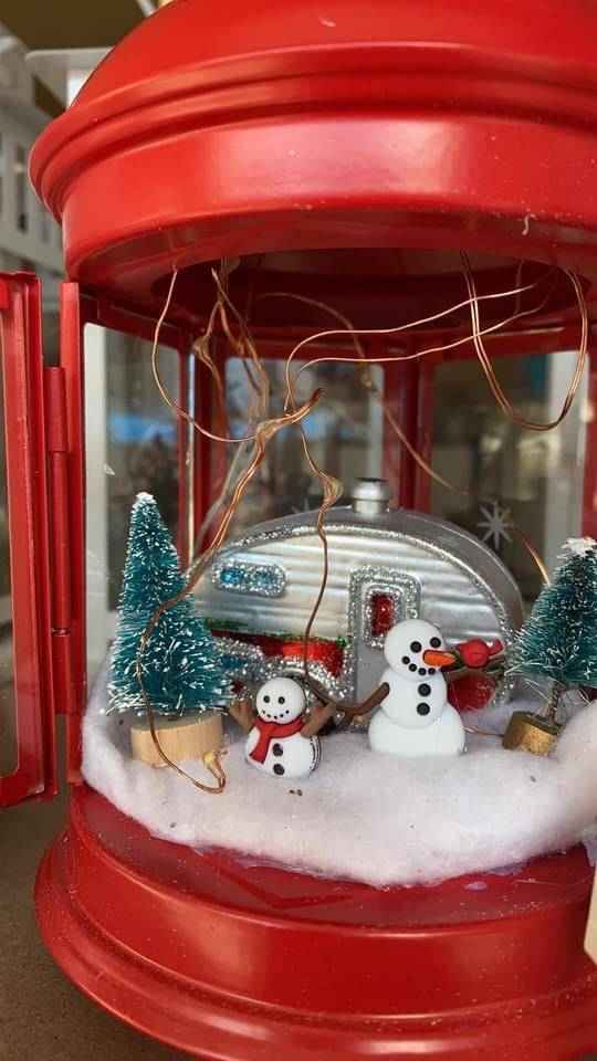 Christmas lantern 9” with led light